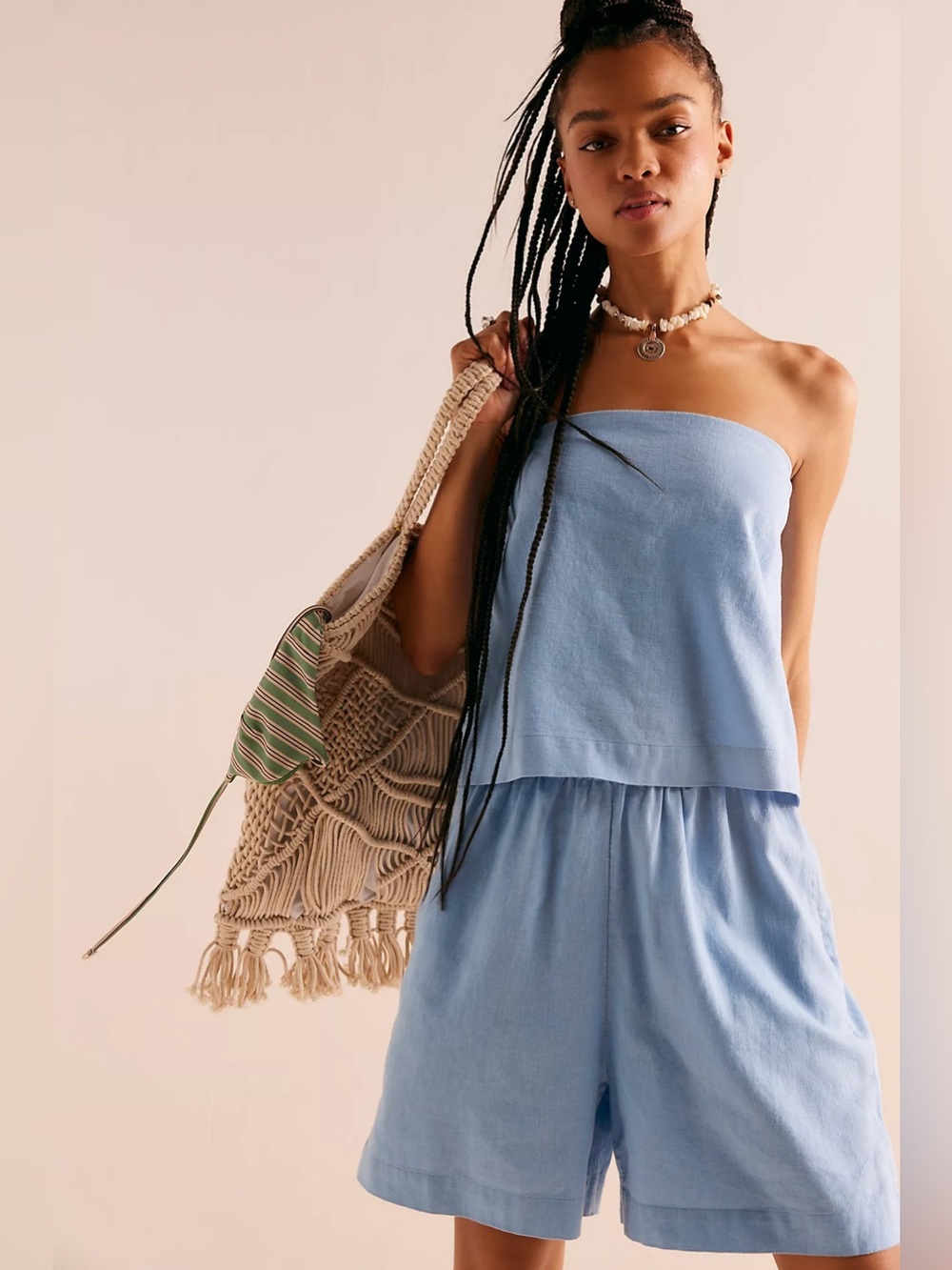 Free People Gotta Have It Cotton-Linen Two Piece Set Size S NWOT